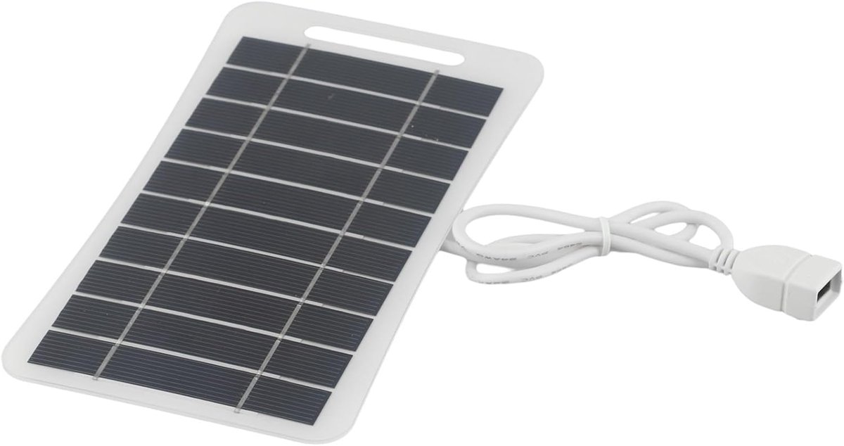 2W 5V zonnepaneel oplader USB-uitgang voor mobiele telefoons in de buitenlucht, zonne-energie tuinverlichting en klein DC-batterijgebruik