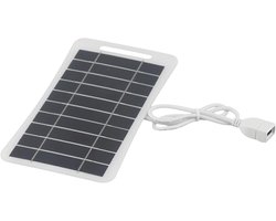 2W 5V zonnepaneel oplader USB-uitgang voor mobiele telefoons in de buitenlucht, zonne-energie tuinverlichting en klein DC-batterijgebruik