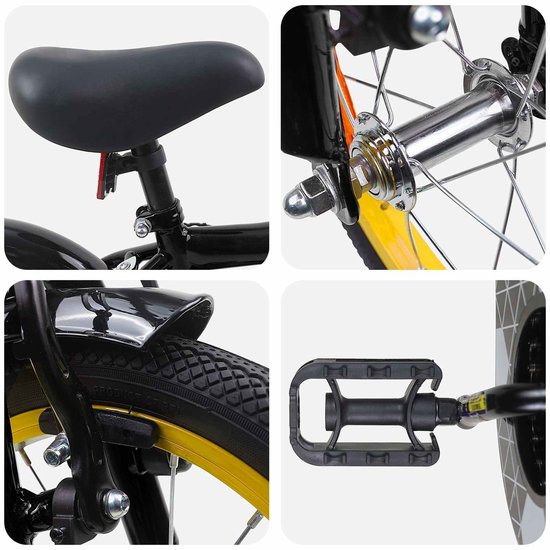 vidaXL - Kinderfiets - 14 - Inch - voor - 3-5 - jaar - oud - Zwart van VidaXL — afbeelding 3