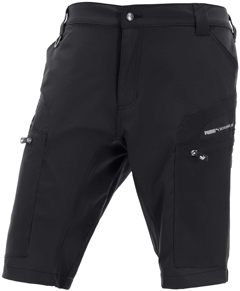 PUMA Workwear Pro One Shorts – Outdoor short met workwear functionaliteit en D-Ring – 4-way stretch – heren Zwart
