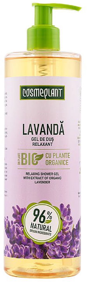 Natuurlijke Ontspannende douchegel - Lavendel - rustgevend en verzachtend voor de huid 500 ml