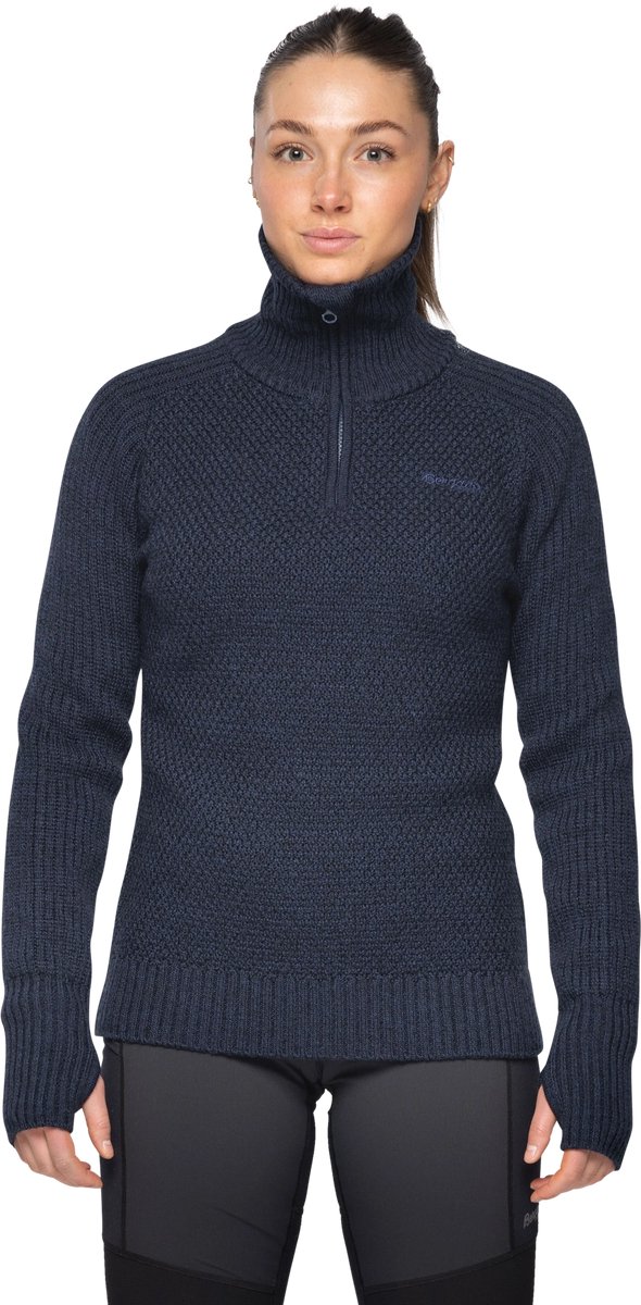 Trui Bergans Women Ulriken Jumper Navy Blue-XL