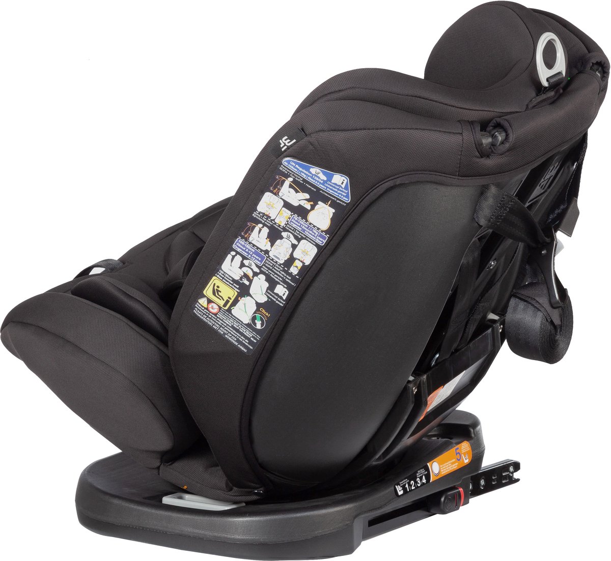 Bebies First Autostoel 360 Graden – i-Size Autostoel 40-150 cm – Draaibaar met ISOFIX en Top Tether – Zwart thumbnail 3