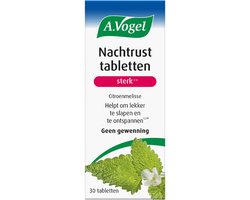 A.Vogel Nachtrust tabletten sterk - Helpt om lekker te slapen - 30 st