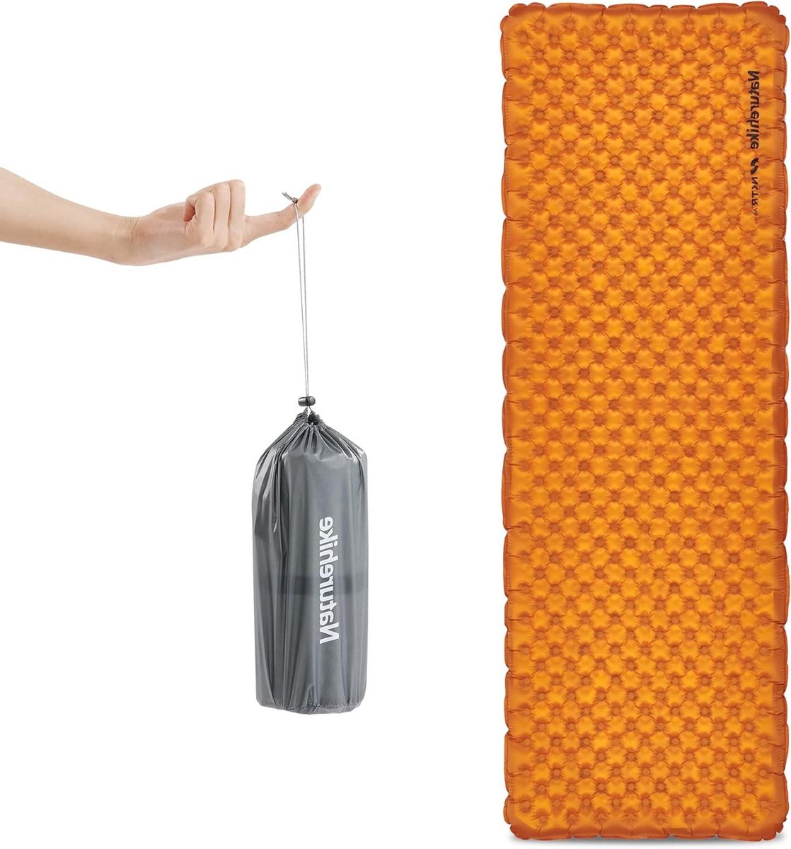 Camping Slaapmat - Luchtbed Isomat - Kamperen Outdoor - Hoge R-waarde 5.8 - 183 x 64 cm - Oranje