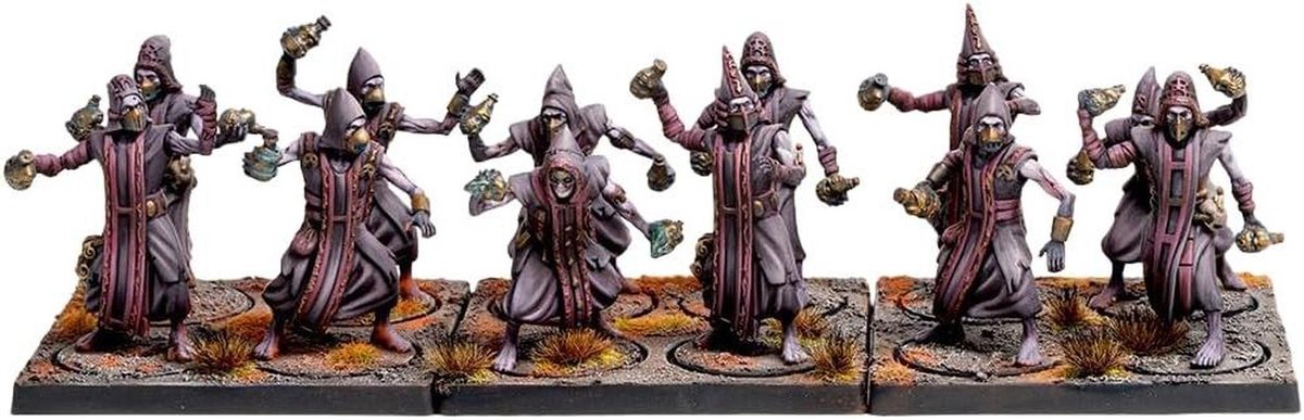 Cultisten Figuren - Leger Bouwen - Strategisch Spel - Dubbele Set - 12 Figuren - Ongeverfd