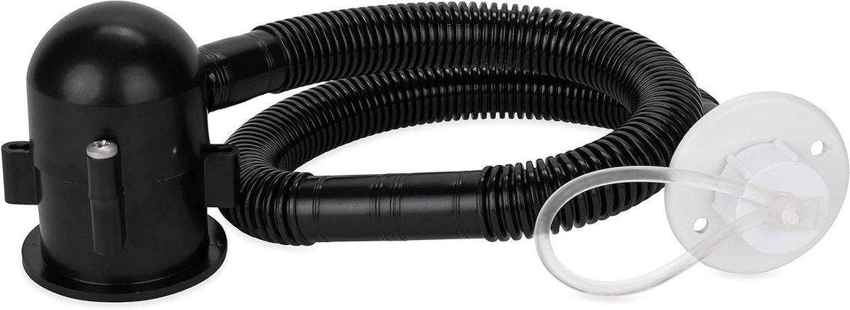 Afvoerkraan Camper - Slangsysteem - Afvalwater Afvoeren - Compleet Systeem - 25 Inch Slang - Zwart Wit