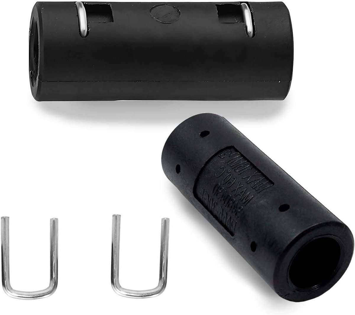 Hogedrukreiniger Adapter - Verlengkabel Koppeling - Reiniging Uitbreiden - Quick Connect - 2 Stuks - Zwart