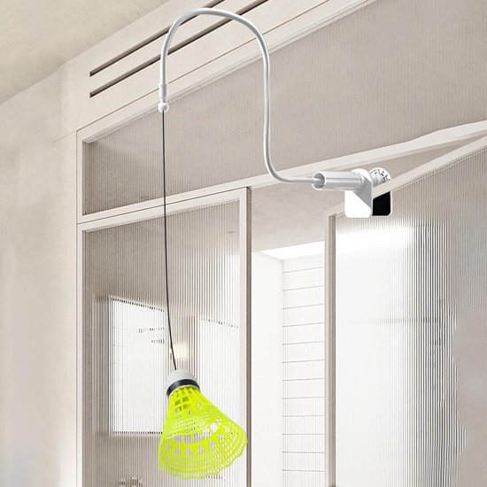 Badminton Trainer - Oefenapparaat - Individueel Trainen - Verstelbare Klem - 80 cm Armlengte - Zwart — afbeelding 2
