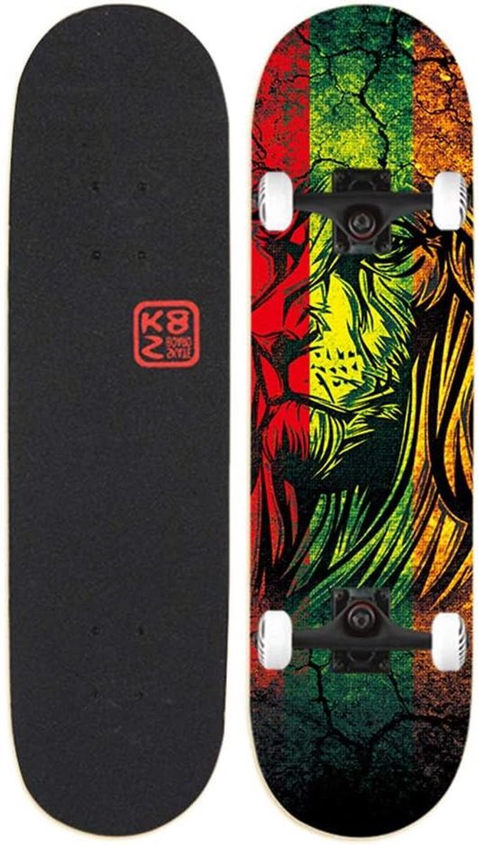 Skateboard Cruiser Board Stunts & cruisen Dubbele kicktail 31 x 8 inch D