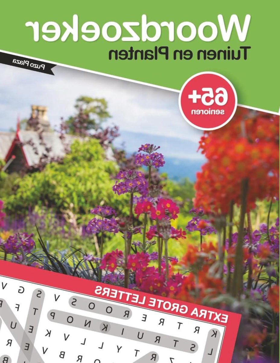 Woordzoeker Tuinen Planten - Puzzelboek Grote Letters - Ontspanning Geheugen - Extra Grote Letters - 112 Pagina's - Niet Van Toepassing