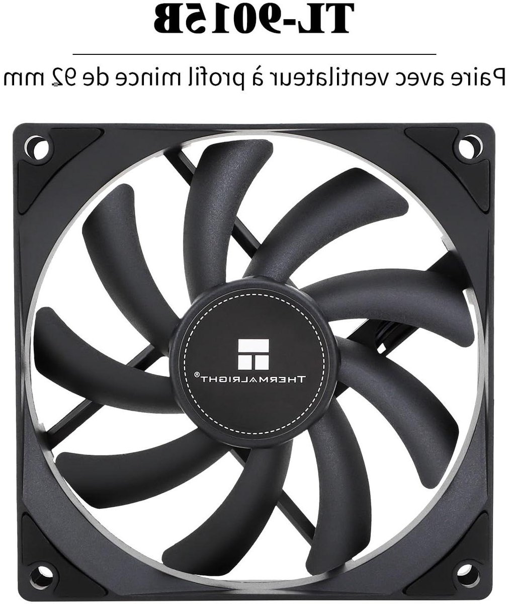 CPU Luchtkoeler - Processor Koeler - Stille PC Koeling - AGHP Technologie - 47mm Hoogte - Zwart