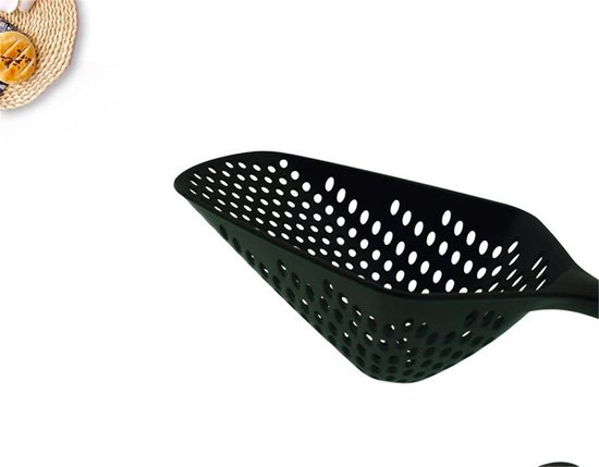 Schep Vergiet - Afvoer Zeef - Eten Koken - Lange Steel - 345 cm - Wit — afbeelding 4