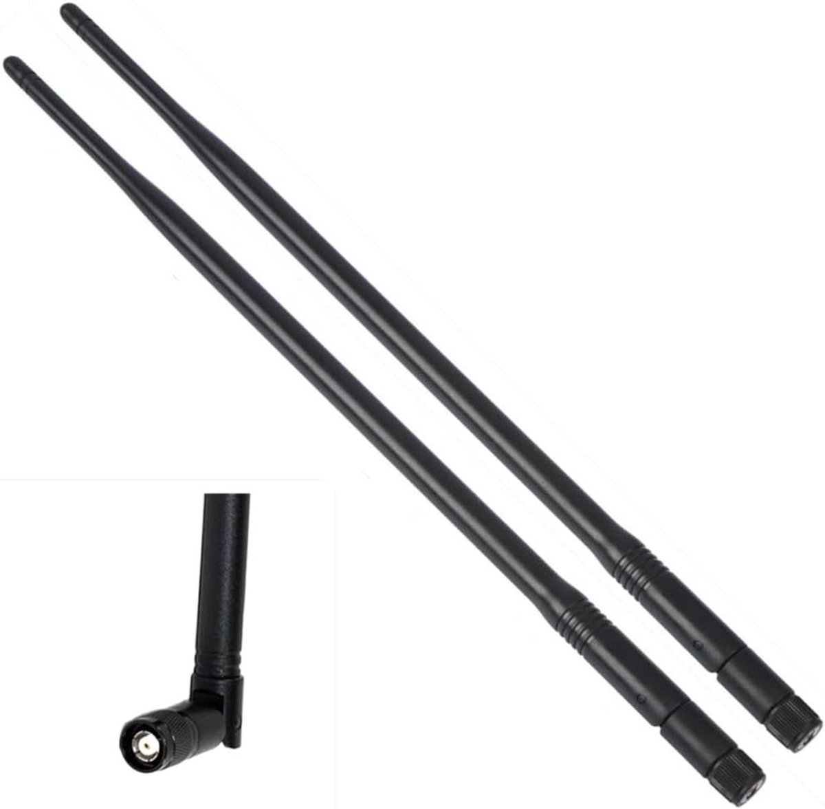 Netwerk Antenne Kit - Draadloze Versterker - Signaal Verbeteren - Dual Band 6dBi - 19.8 cm - Zwart