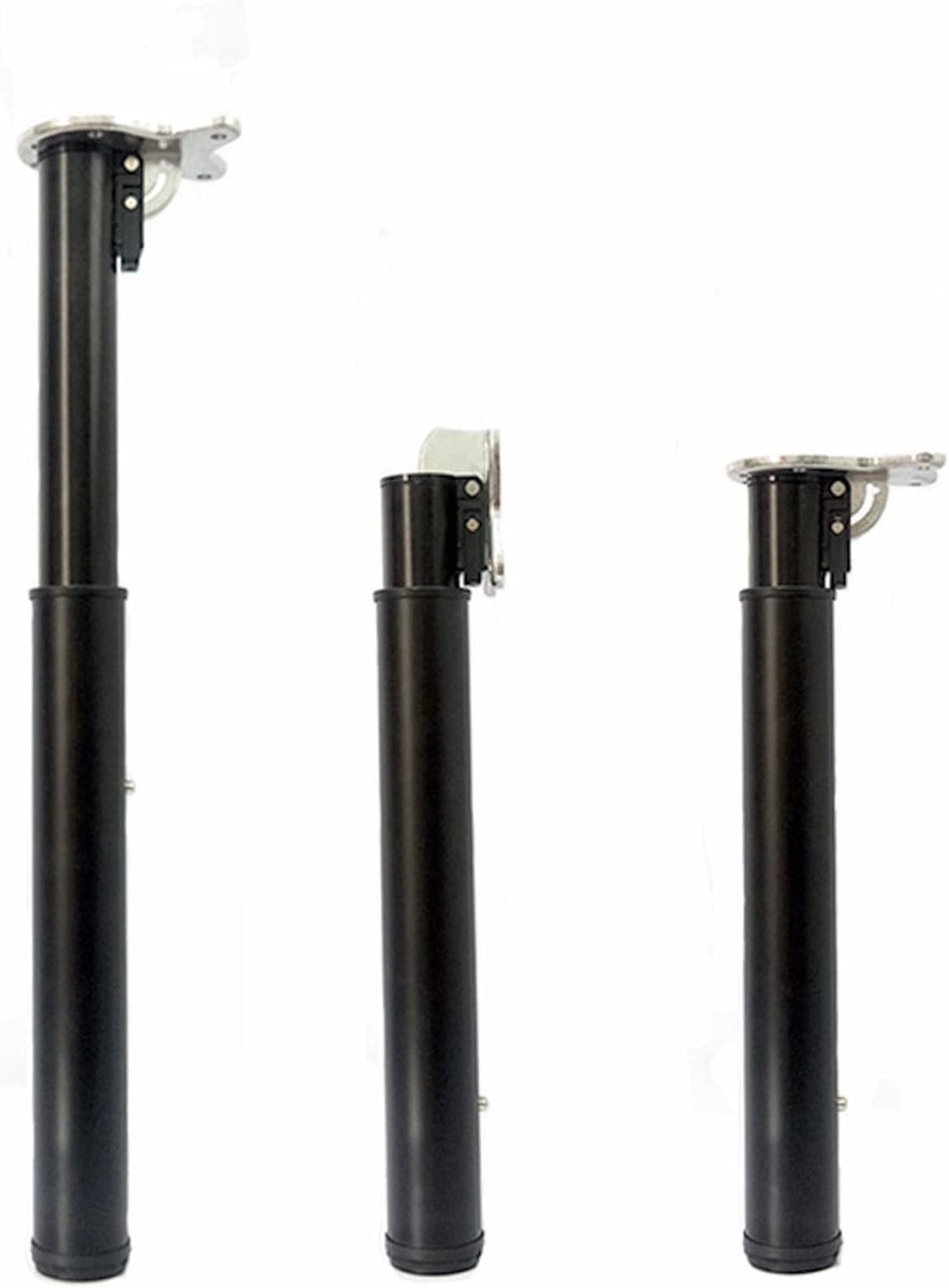 Tafelpoot - Verstelbare poot - Meubels maken - Hoge belastbaarheid - 60 cm - Zwart