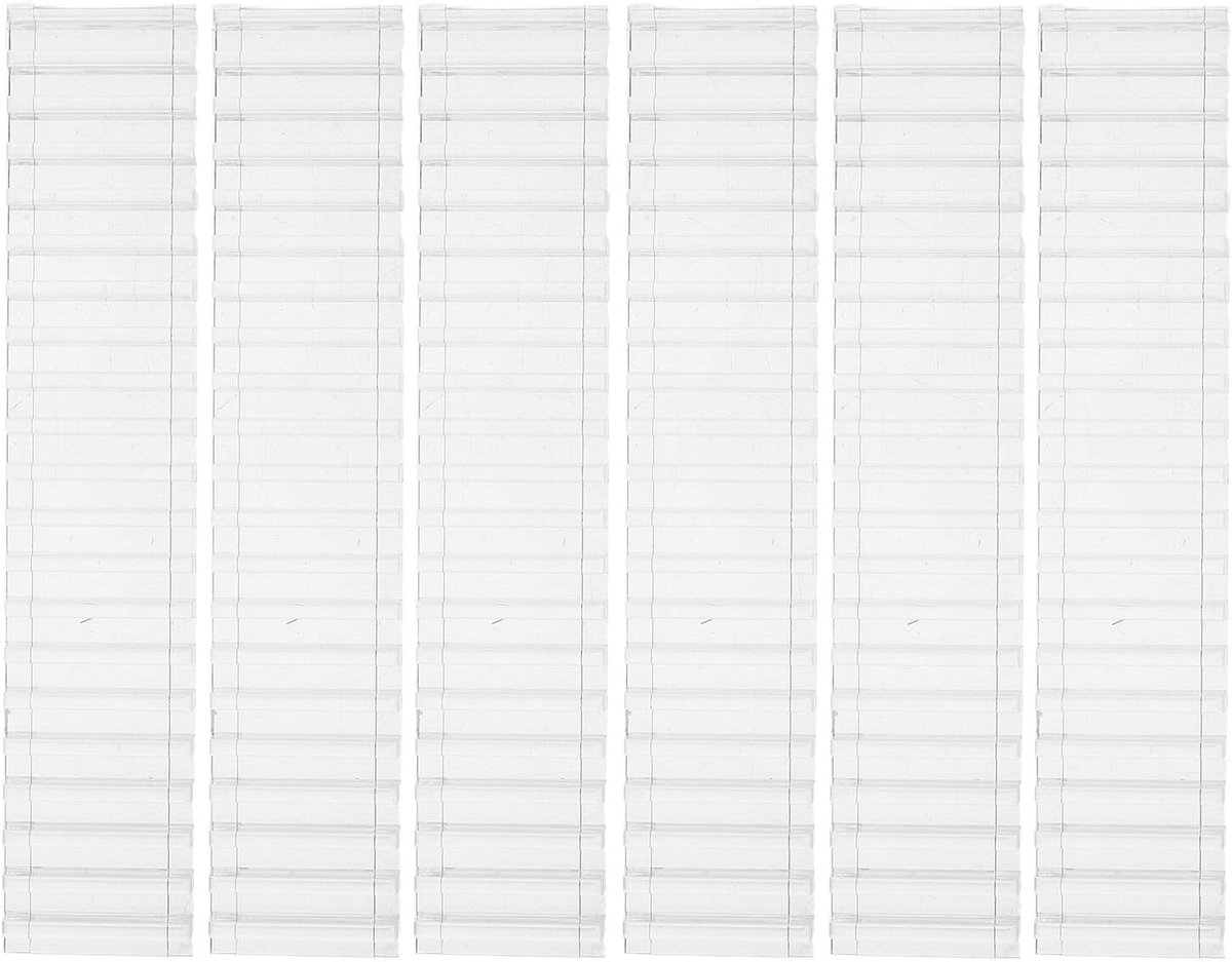 Plank Verdelers - Kast Organiser - Ruimte Indelen - Anti-slip Basis - 15x3x1 cm - Transparant