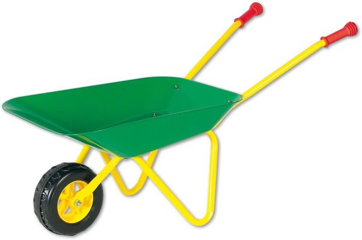 Kruiwagen Metaal - Draagwagen Tuin - Buiten Werk - Robuuste Constructie - 2.5 Kilogram - Groen Geel
