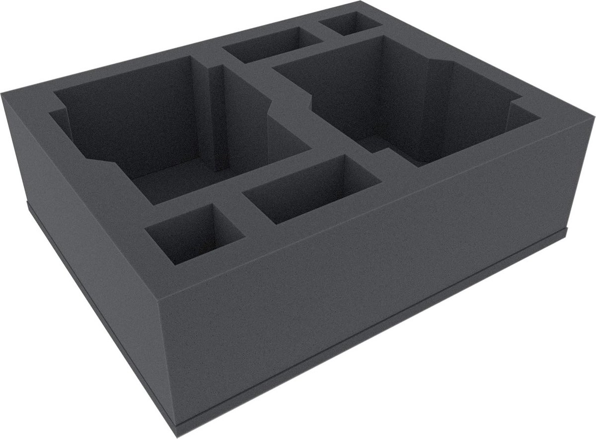 Schuimschaal met 6 vakken 110mm Hoog voor Opslag Miniaturen