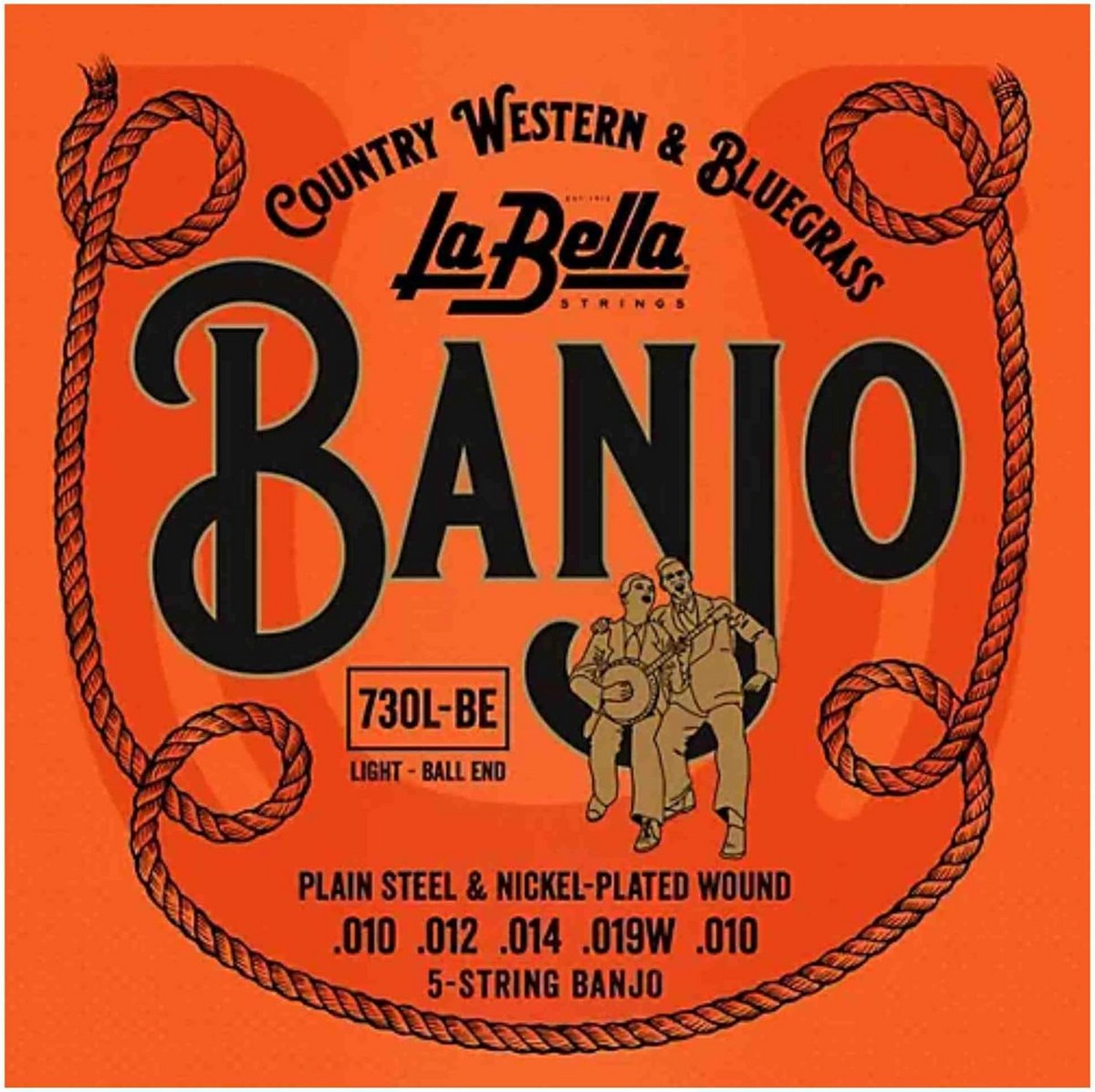 5-snarige Banjo Snaren Set - Loop End - Zilver Verguld
