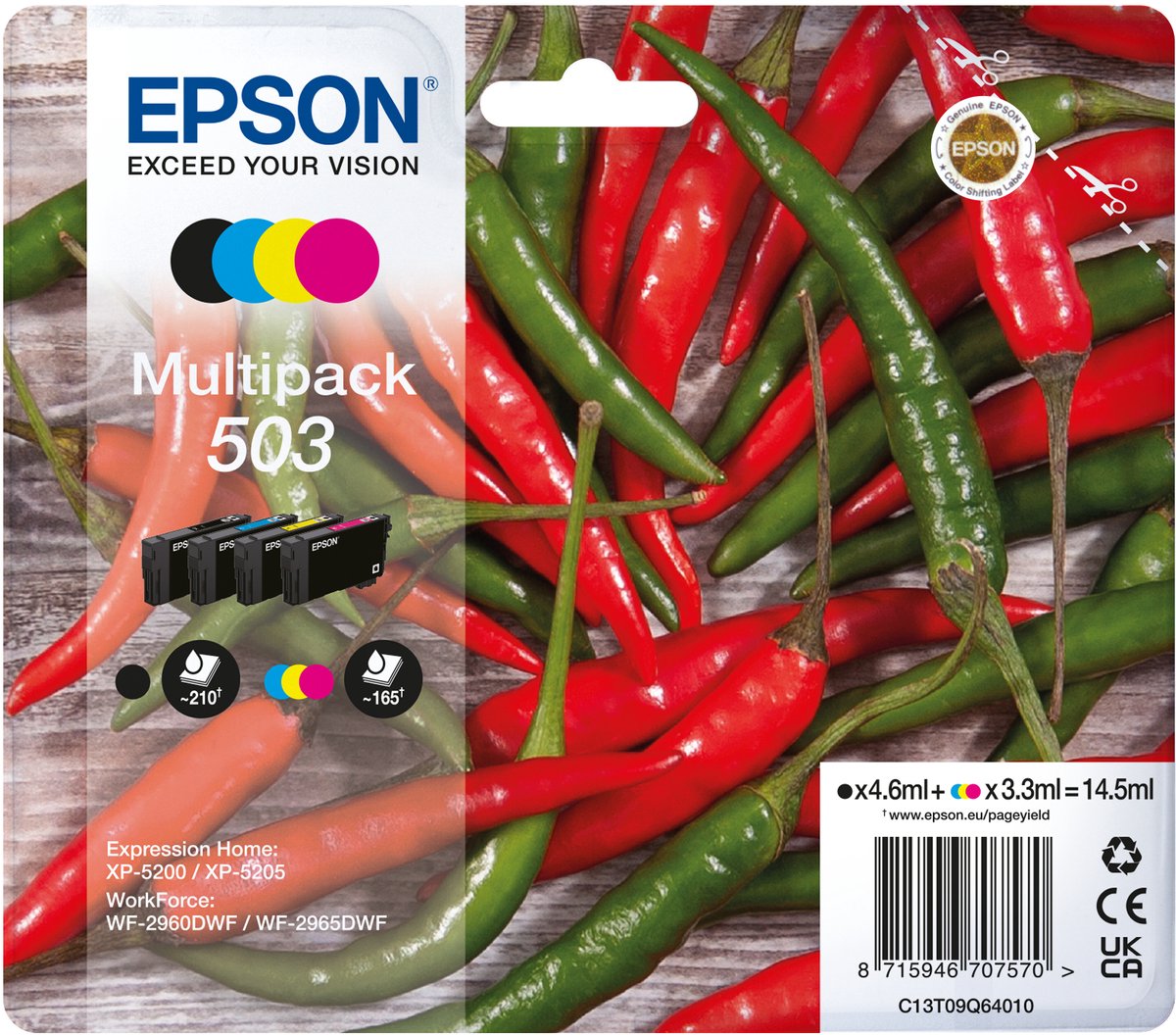Original Ink Cartridge Epson 503 Multicolour