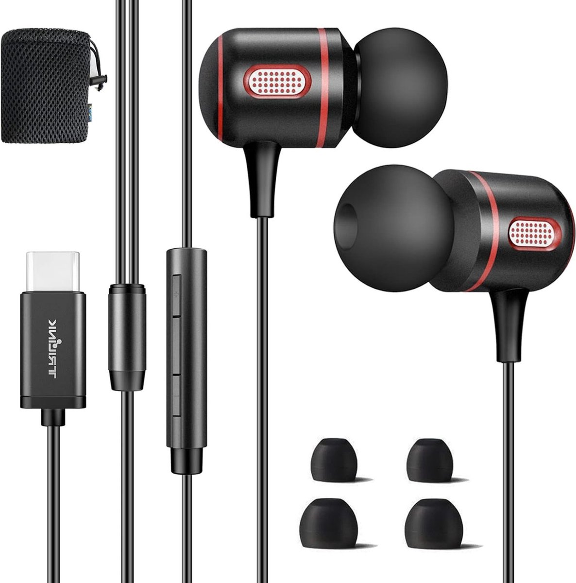 Draadloze USB C Hoofdtelefoon met Geluidsisolatie, Comfortabele Pasvorm en Microfoon