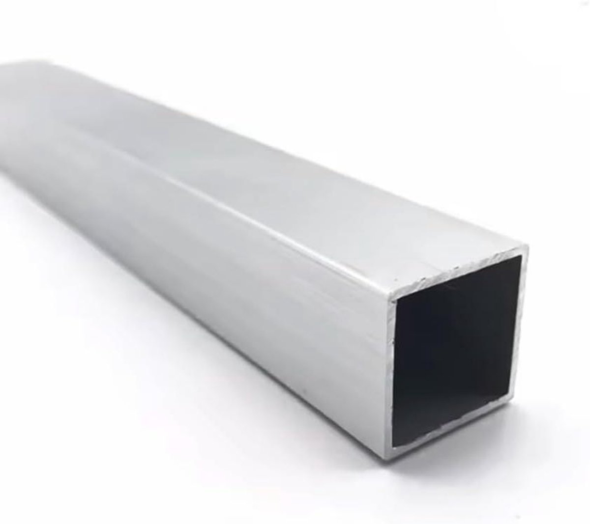 Aluminium Vierkante Buis - Rechthoekige Profiel - Constructie Bouw - Corrosiebestendig Lichtgewicht - 20x30x3mm 245mm - Aluminiumkleur