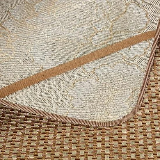 Verkoelende Slaapmat - Lichtgewicht Matras - Zomerse Ontspanning - Dubbelzijdig Ademend - Opvouwbaar Ontwerp - Natuurlijk — afbeelding 3