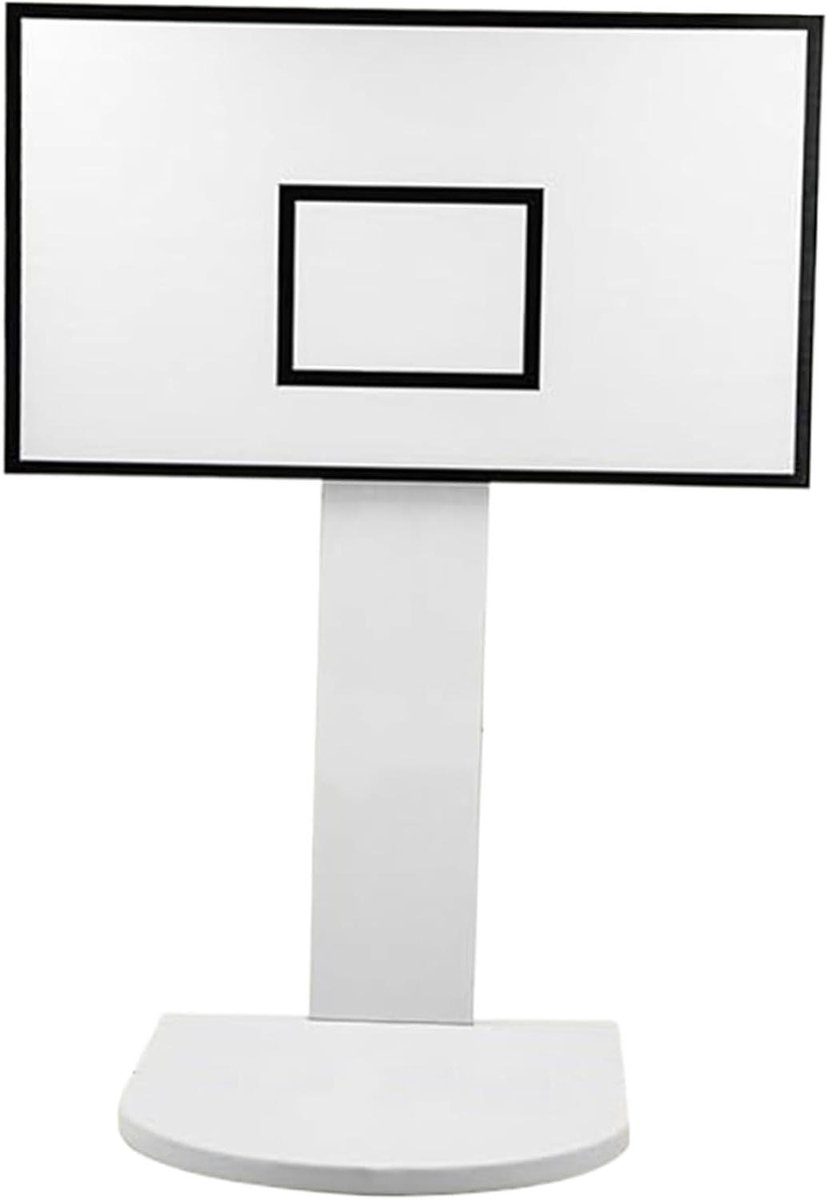 Prullenbak Houder - Basketbal Decoratie - Afval Weggooien - Speels Design - 45 cm Hoog - Zwart Wit