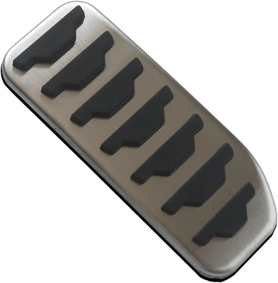 Pedaalhoezen Set - Auto Pedaal Covers - Verbeter Rijervaring - Antislip Roestvrij Staal - Set van 3 - Zilver — afbeelding 4
