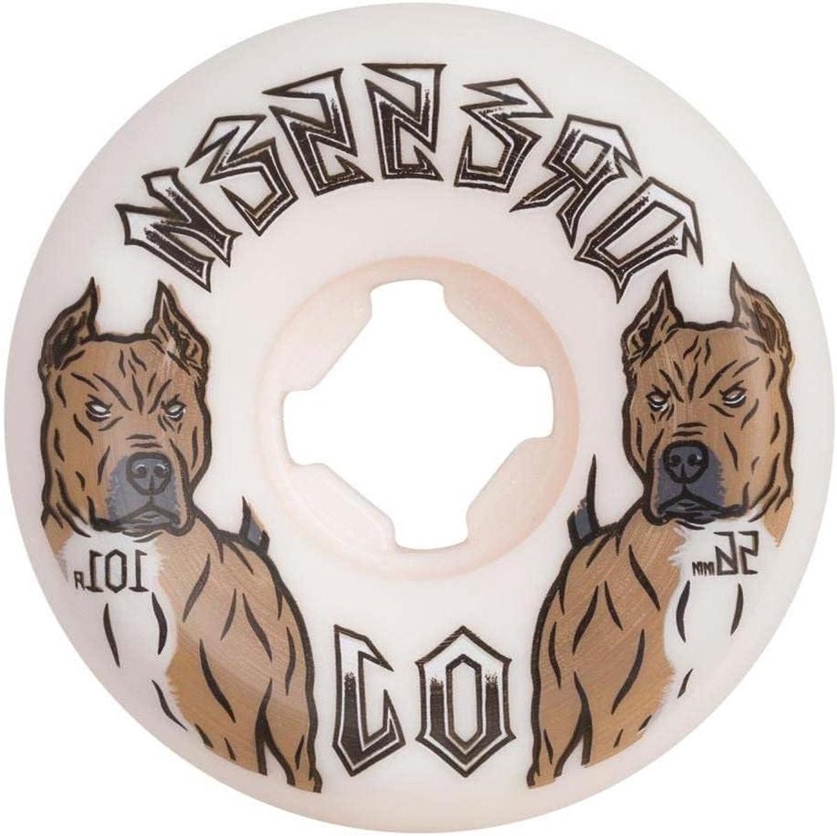 Skateboard Wielen Combo Set Straat Skaten Asymmetrisch Ontwerp 56mm 101a