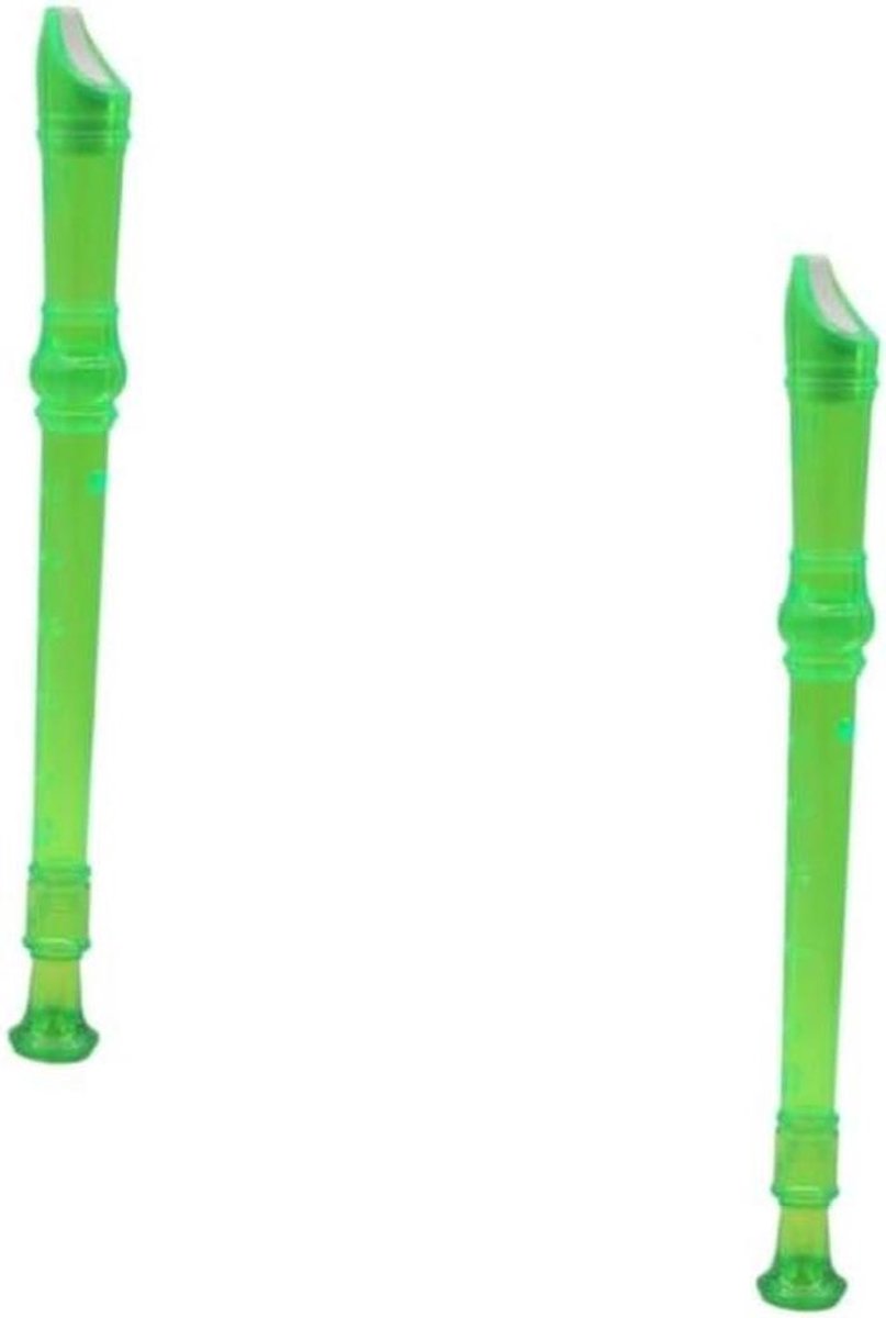 Kinderfluit Set - Houten Recorder - Muziek Leren - 8 Gaten Ontwerp - 33 cm - Groen