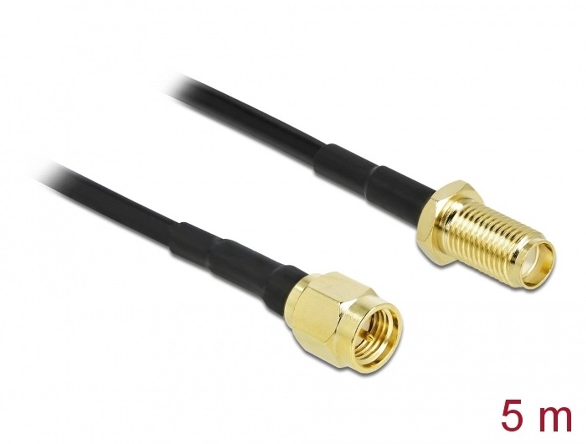 Antennekabel SMA -plug voor SMA Jack LMR/CFD100 5 M laag verlies