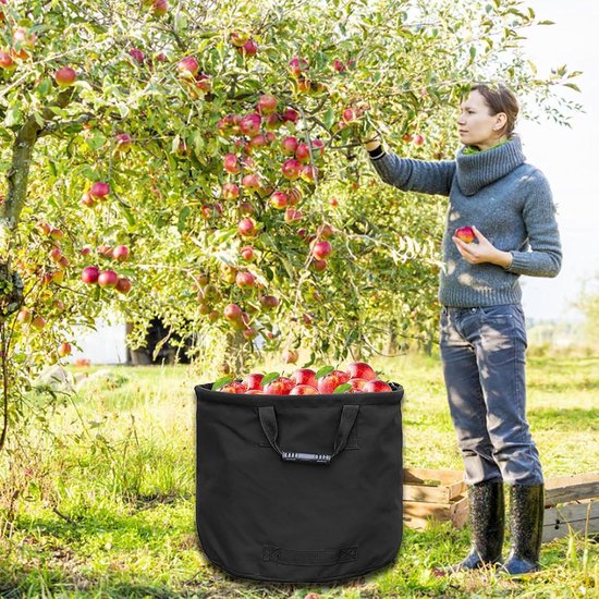 125L extra sterke tuintas met handvat, groene bladopvangzak met militair canvas (45,7 cm hoog, 55,8 cm diep) van Glorytec — afbeelding 2