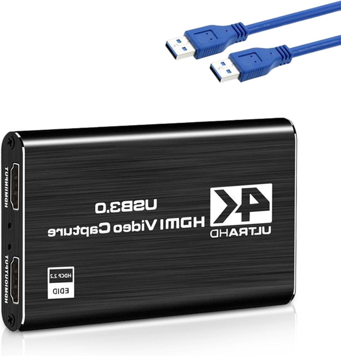 Video Capture Card - HDMI naar USB - Live Streaming - 4K 60Hz Invoer - 1080p 60fps Uitvoer - Aluminium