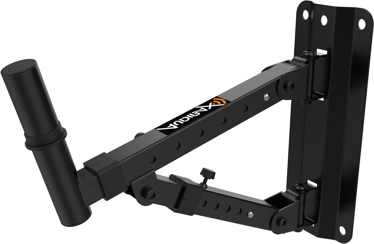 Luidspreker Wandhouder - Universele Beugel - Professioneel Geluid - Kantelbaar Verstelbaar - 35 mm - Zwart