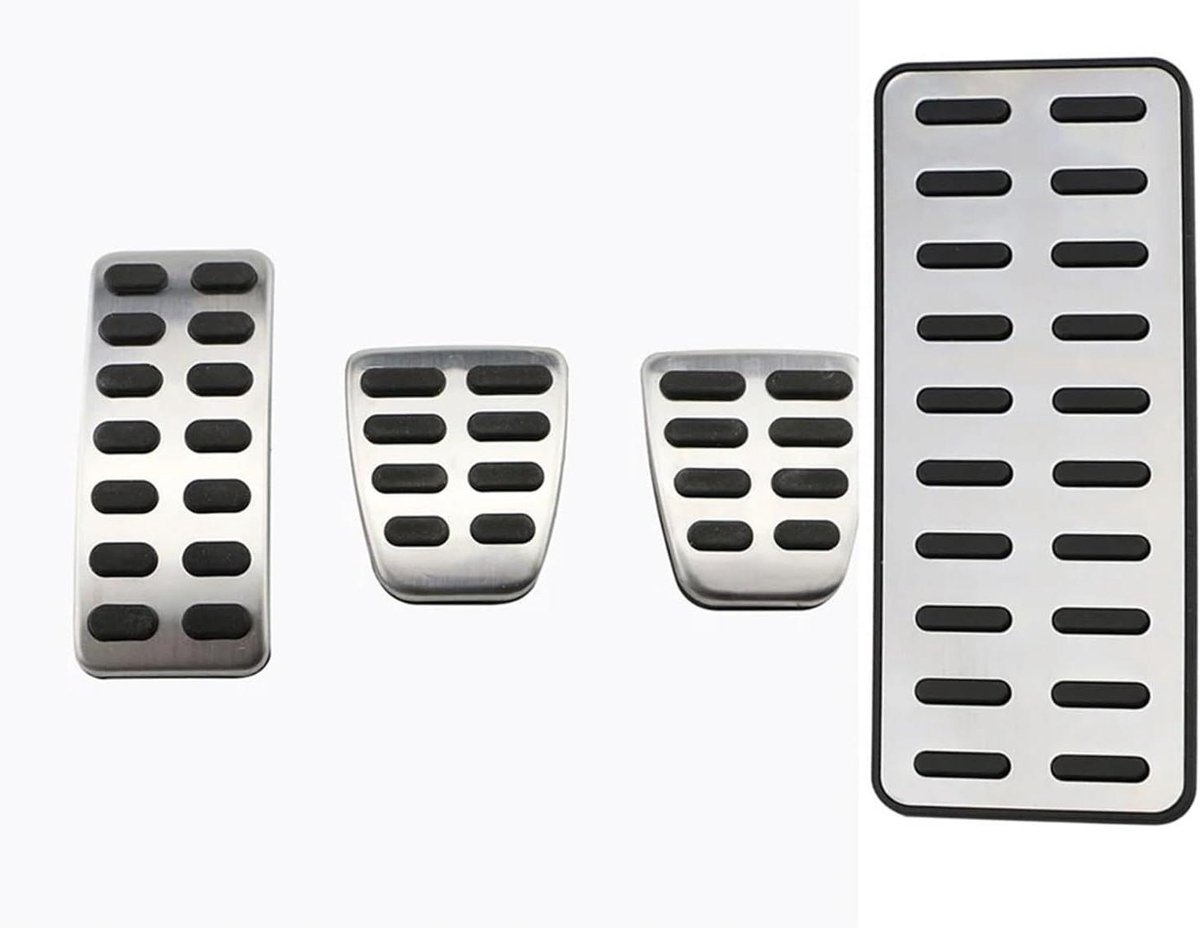 Pedaalhoezen Set - Auto Interieur - Verbeter Rijervaring - Antislip Ontwerp - 4 Delig - Metaal