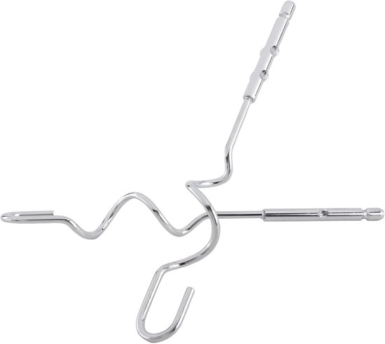 Mixer Accessoires Set - Keuken Gereedschap - Beslag Maken - Verschillende Opzetstukken - 25 x 22 x 5 cm - Zilverkleurig — afbeelding 2