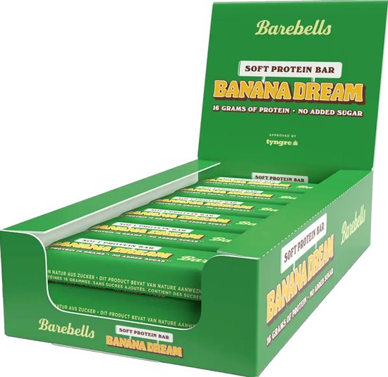 Barebell Soft Protein Bars - 12 repen - Banana Dream — afbeelding 4