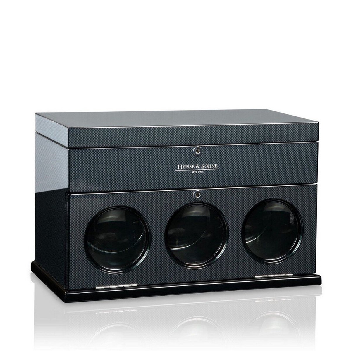 Heisse Söhne - 70019-244.67 - Horlogeopwinder - voor 3 horloges - Loop 3 - Carbon Style