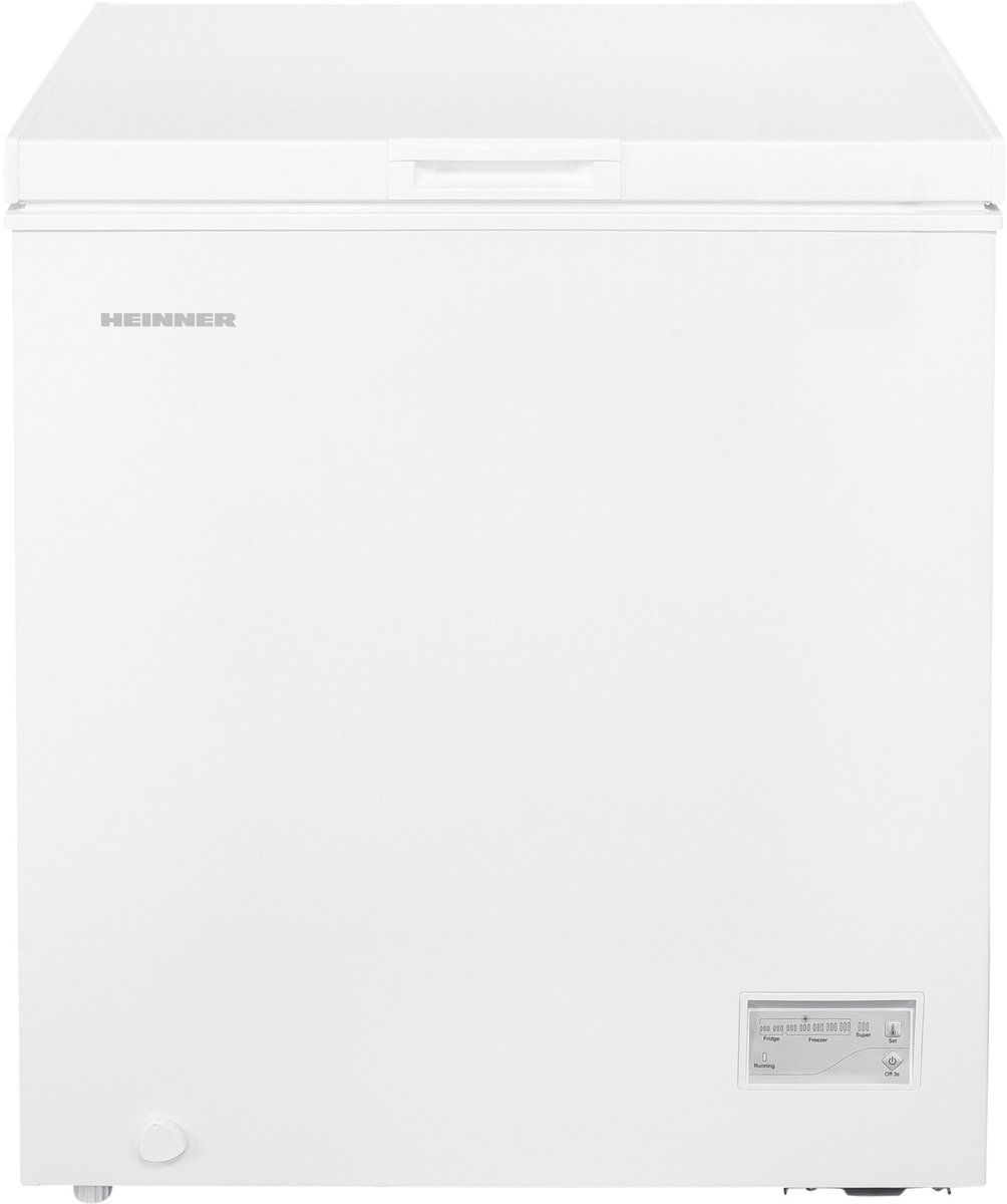 Heinner HCF-HM145CE++ Vrieskist – 142 L – Convertible (Vriezer/Koelkast) – Snelvriesfunctie – Waterbestendig Display – Wit – 5 Jaar Garantie
