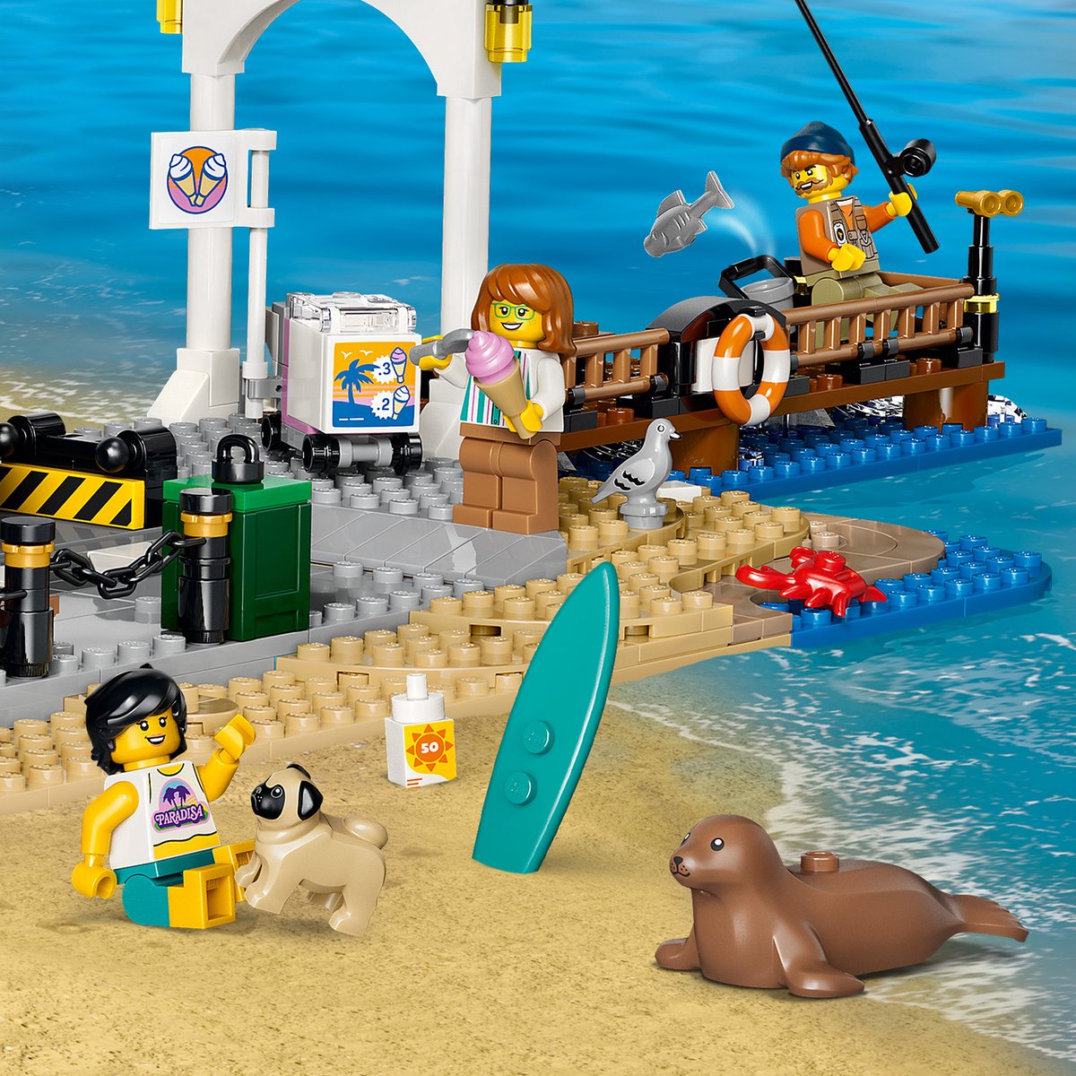 LEGO City Klassieke Strandtram Tram Speelgoed voor Kinderen Vanaf 7 Jaar - 60506 – foto 7