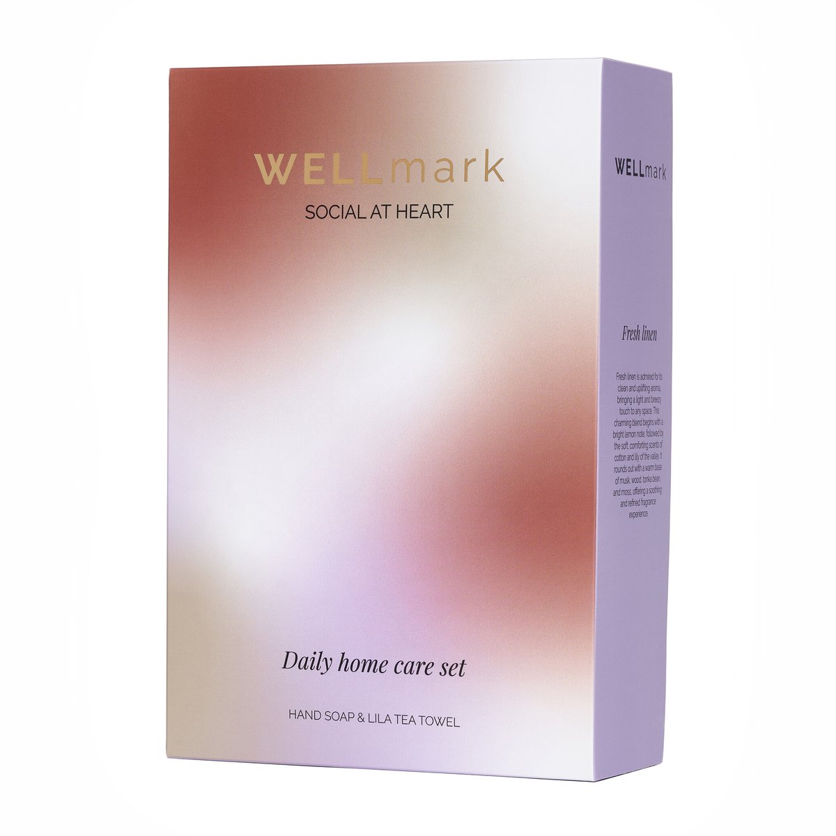 Wellmark giftbox Daily Home Care: handzeep + handdoek lila - fresh linen