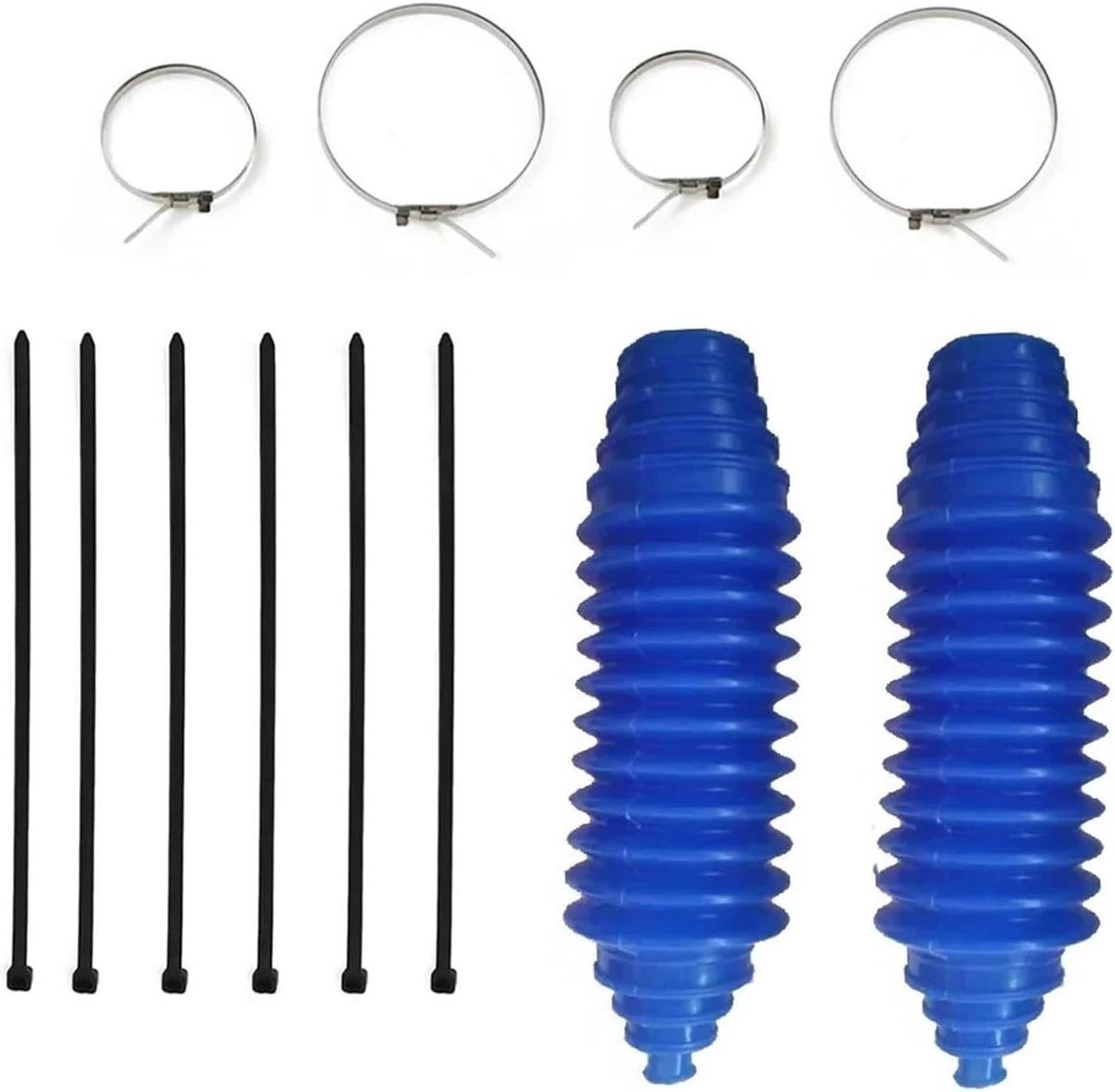 Universele Stofkappen - Set Balgkits - Auto Onderhoud - Flexibel Schild - 2 Sets - Blauw