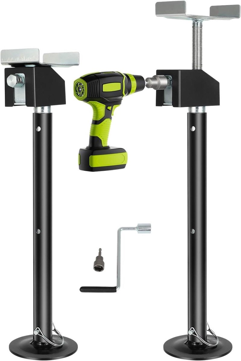 Ondersteuning Jacks - Stabilisatoren Camper - Voertuig Stabiliseren - Elektrisch of Handmatig - 20-48 Inch Verstelbaar - Groen