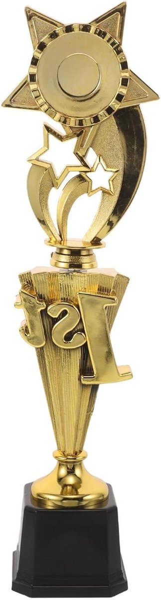 Gouden Trofee - Prijstrofee Bekers - Wedstrijd Prijzen - Lichtgewicht Plastic - 36 cm Hoog - Goud
