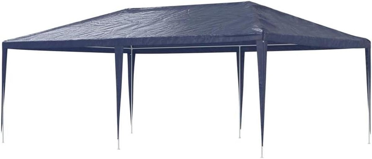 Marquee Made of Robust Polyethylene, 4 x 6 m, Waterproof Party Tent with UV Protection, Stable Outdoor Marquee with Iron Frame, Easy to Assemble Garden Gazebo