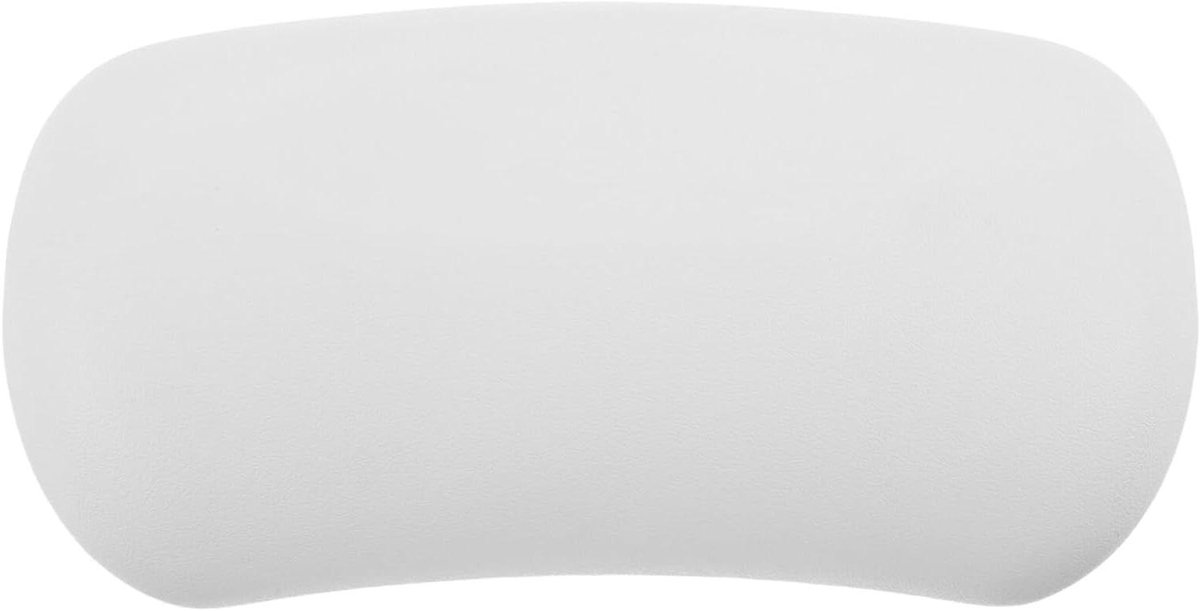Badkussen - Hoofdsteun Neksteun - Ontspannen Badsessies - Antislip Zuignappen - 25.6 cm - Wit