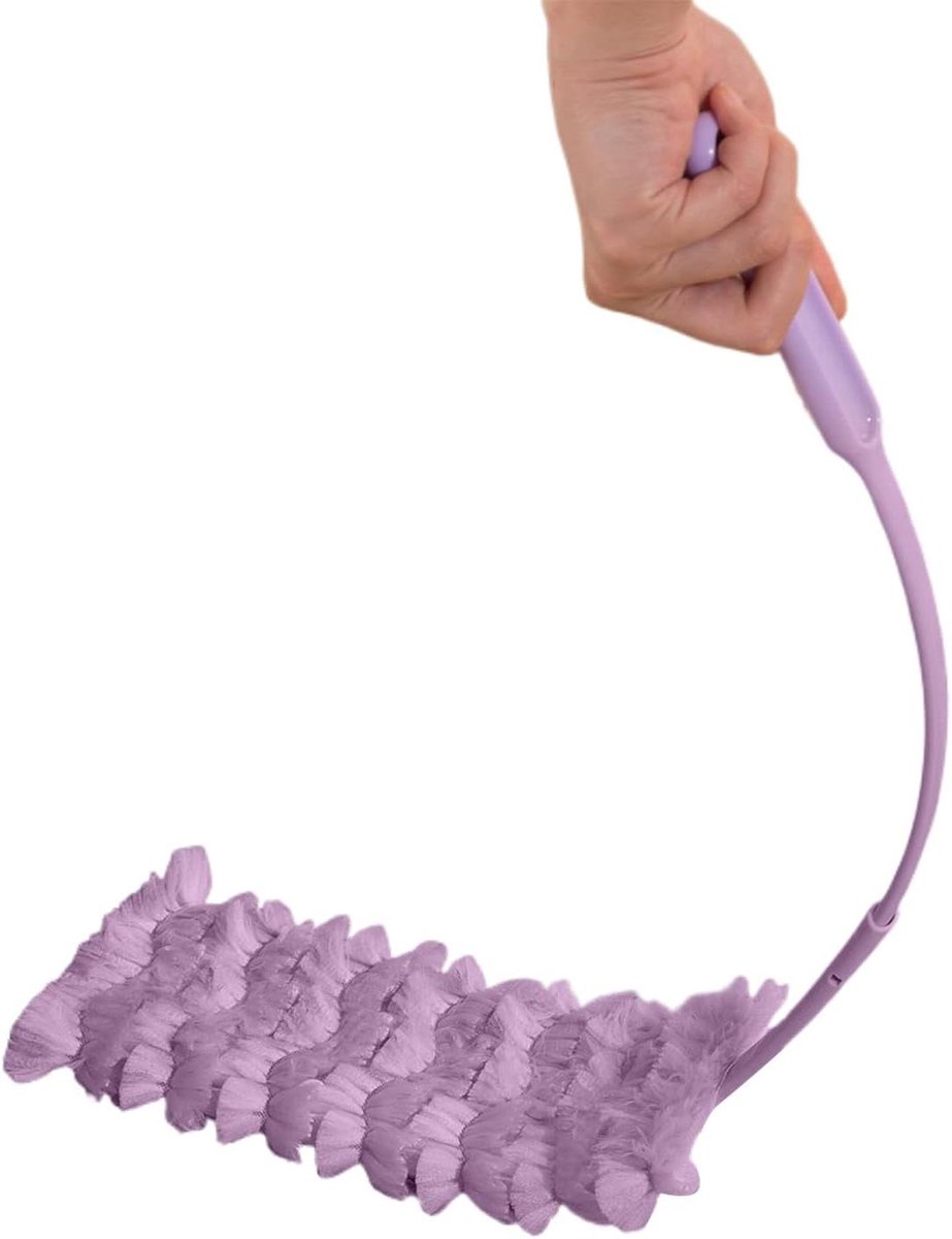 Meubelstofdoek - Stofzuiger borstel - Spleten reinigen - Elektrostatische adsorptie - 69 x 22 cm - Violet