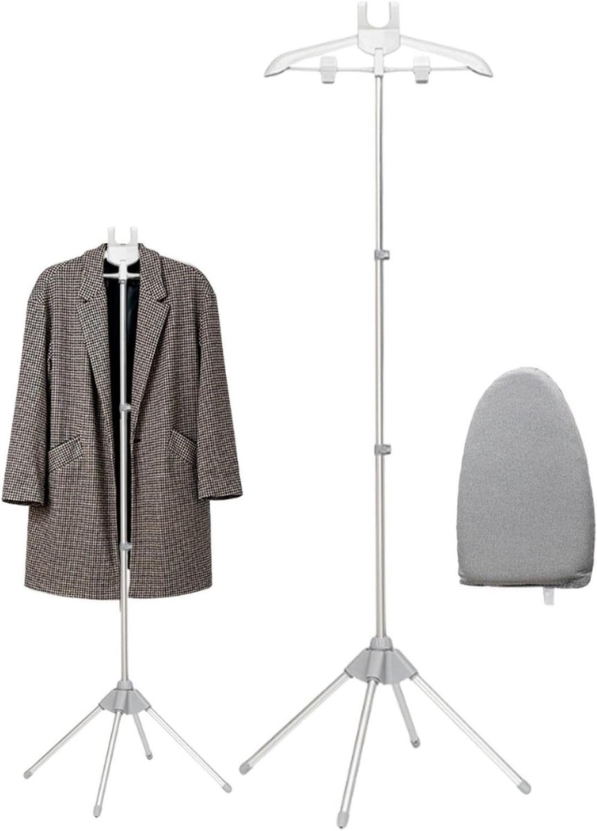 Kleding Stoomstandaard - Textielverzorging - Kleding Stomen - Opvouwbaar Ontwerp - 160 cm Hoog - Grijs