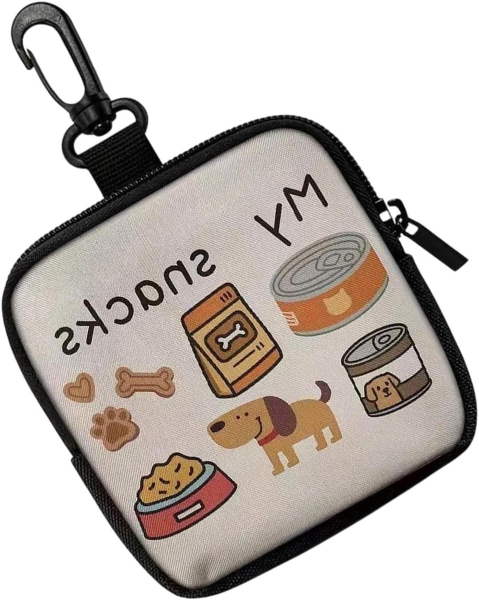 Traktatietas Huisdier - Snackdispenser Hond - Training Buiten - Handsfree Gebruik - 136 x 129 cm - Zwart
